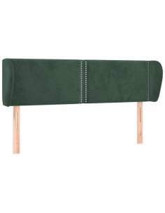 Testiera ad Orecchio Verde Scuro 147x23x78/88 cm in Velluto 2