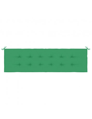 Cuscino per Panca Verde 180x50x3 cm in Tessuto Oxford