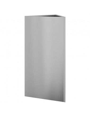 Fioriere 2 pz Triangolari 40x34,5x70 cm in Acciaio Zincato