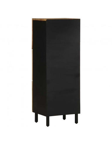 Credenza 40x33,5x110 cm in Legno Massello di Mango Grezzo