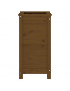 Fioriera da Giardino Miele 40x40x78 cm Legno Massello di Pino