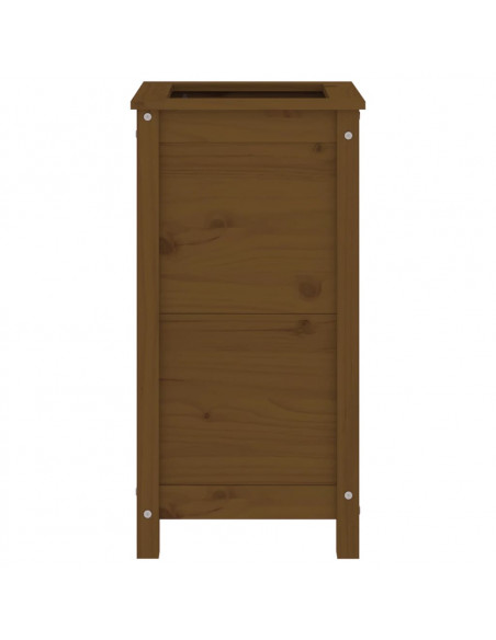 Fioriera da Giardino Miele 40x40x78 cm Legno Massello di Pino