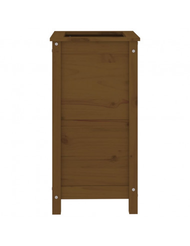 Fioriera da Giardino Miele 40x40x78 cm Legno Massello di Pino