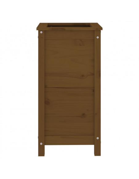 Fioriera da Giardino Miele 40x40x78 cm Legno Massello di Pino