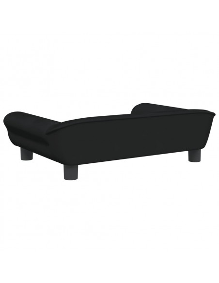 Divano per Bambini Nero 70x45x26 cm in Velluto