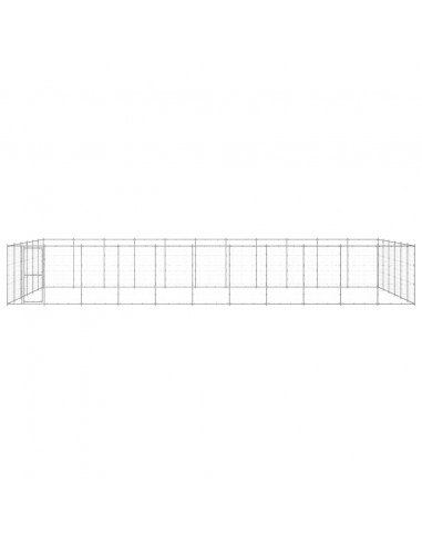Gabbia per Cani da Esterno in Acciaio Zincato 79,86 m²