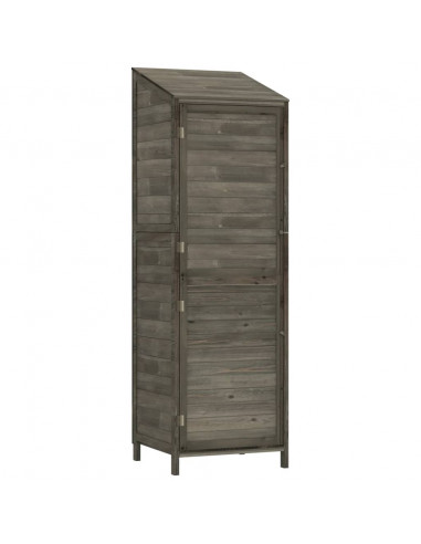 Capanno Giardino Antracite 55x52x174,5 cm Legno Massello Abete