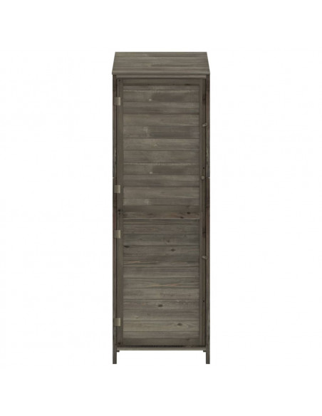 Capanno Giardino Antracite 55x52x174,5 cm Legno Massello Abete