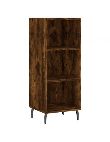 Credenza Rovere Fumo 34,5x34x180 cm in Legno Multistrato