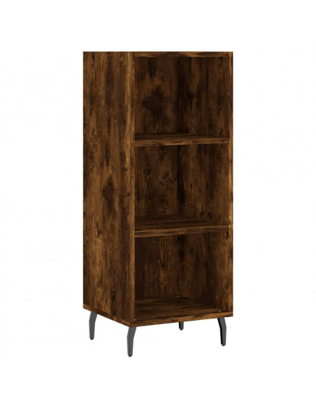 Credenza Rovere Fumo 34,5x34x180 cm in Legno Multistrato