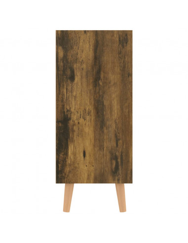 Credenza Rovere Fumo 90x30x72 cm in Legno Multistrato