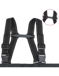 Wader con Stivali e Cintura Nero Taglia 43