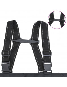 Wader con Stivali e Cintura Nero Taglia 45