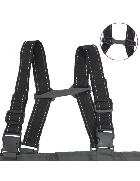 Wader con Stivali e Cintura Verde Scuro Taglia 38