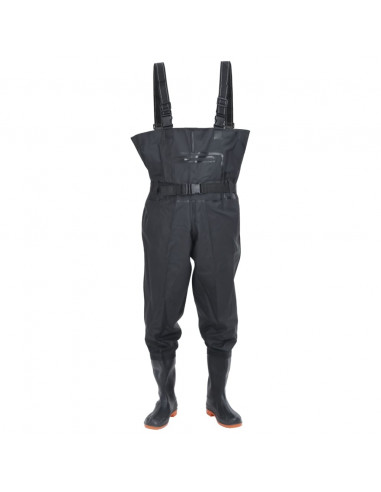 Wader con Stivali e Cintura Nero Taglia 42