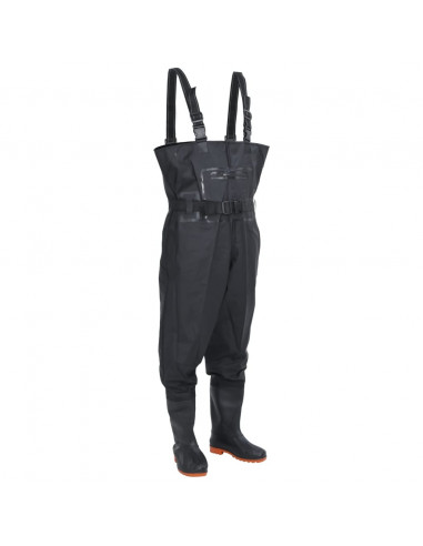 Wader con Stivali e Cintura Nero Taglia 43