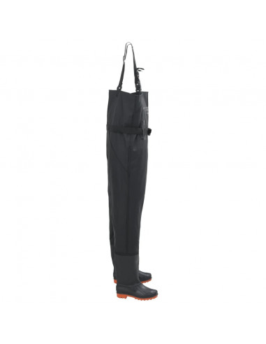 Wader con Stivali e Cintura Nero Taglia 43