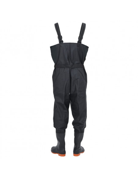 Wader con Stivali e Cintura Nero Taglia 43