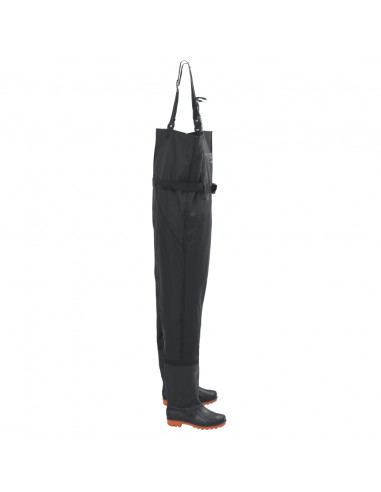 Wader con Stivali e Cintura Nero Taglia 44