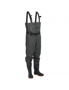 Wader con Stivali e Cintura Verde Scuro Taglia 38 2
