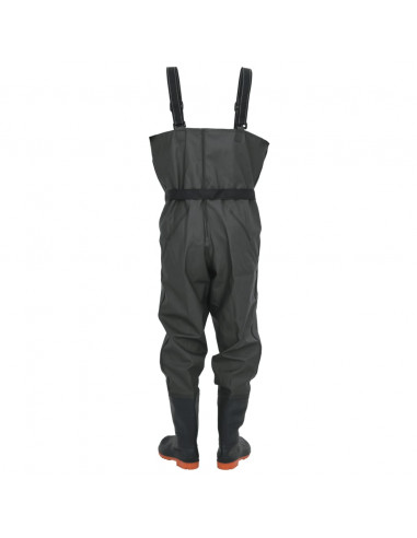 Wader con Stivali e Cintura Verde Scuro Taglia 38