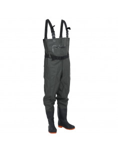 Wader con Stivali e Cintura Verde Scuro Taglia 39 2