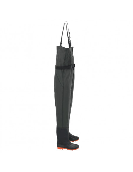 Wader con Stivali e Cintura Verde Scuro Taglia 39