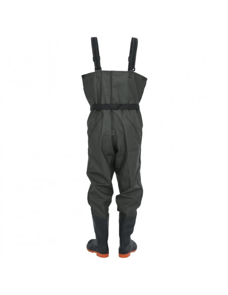 Wader con Stivali e Cintura Verde Scuro Taglia 39