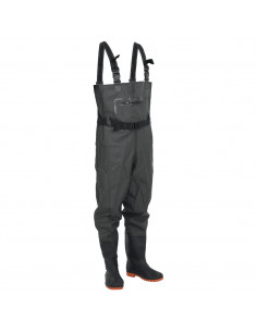 Wader con Stivali e Cintura Verde Scuro Taglia 40 2