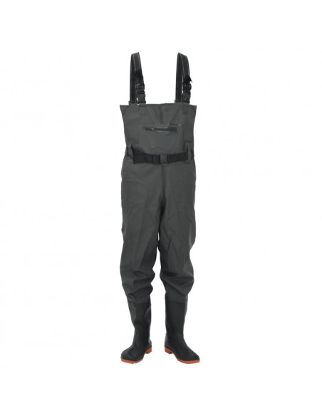 Wader con Stivali e Cintura Verde Scuro Taglia 40