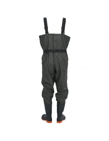 Wader con Stivali e Cintura Verde Scuro Taglia 40