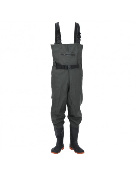 Wader con Stivali e Cintura Verde Scuro Taglia 42