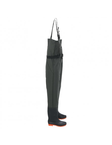 Wader con Stivali e Cintura Verde Scuro Taglia 46