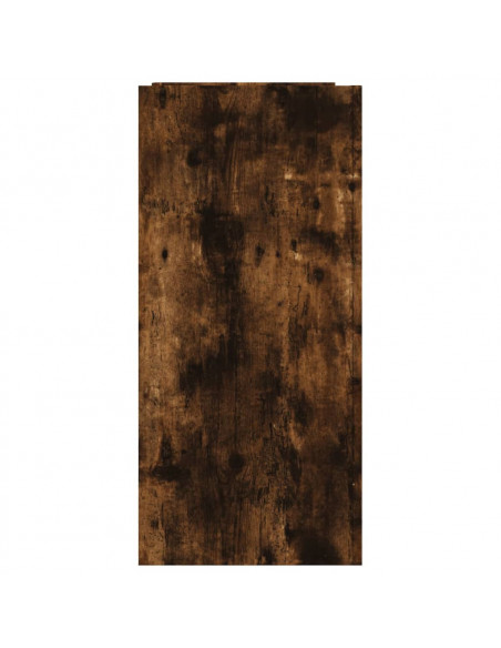 Credenza Rovere Fumo 100x35x75 cm in Legno Multistrato