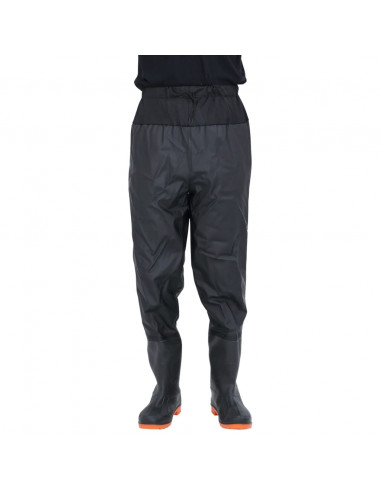Wader da Pesca alla Vita con Stivali Nero Taglia 43