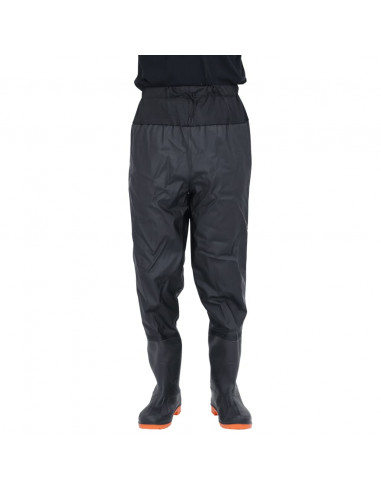 Wader da Pesca alla Vita con Stivali Nero Taglia 45