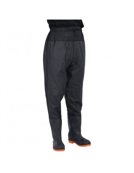 Wader da Pesca alla Vita con Stivali Nero Taglia 46
