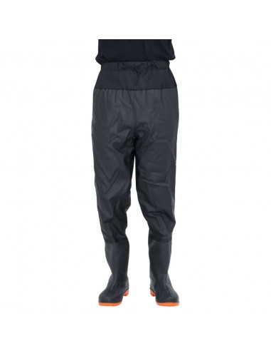 Wader da Pesca alla Vita con Stivali Nero Taglia 46