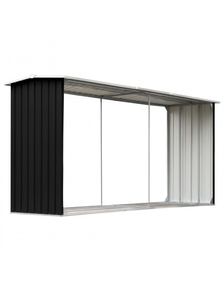 Capannone da Giardino in Acciaio Zincato 330x92x153cm Antracite