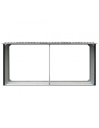 Capannone da Giardino in Acciaio Zincato 330x92x153cm Antracite