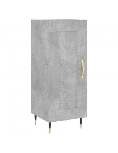 Credenza Grigio Cemento 34,5x34x180 cm in Legno Multistrato