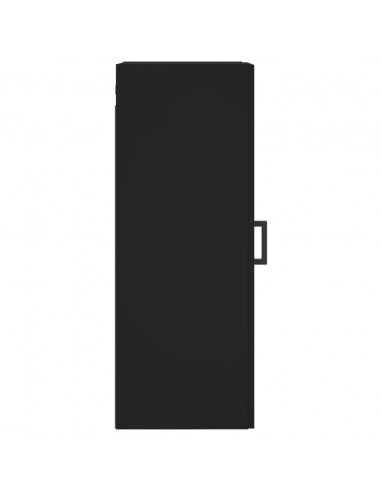 Armadietto a Muro Nero 34,5x34x90 cm in Legno Multistrato