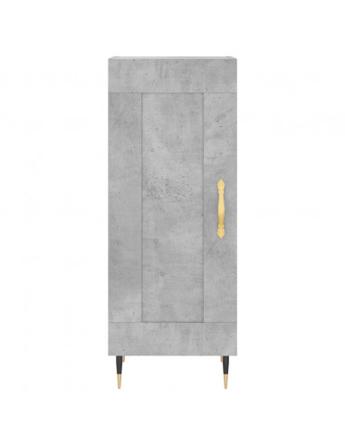 Credenza Grigio Cemento 34,5x34x180 cm in Legno Multistrato