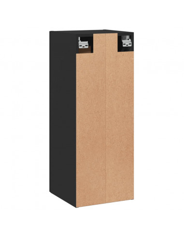 Armadietto a Muro Nero 34,5x34x90 cm in Legno Multistrato