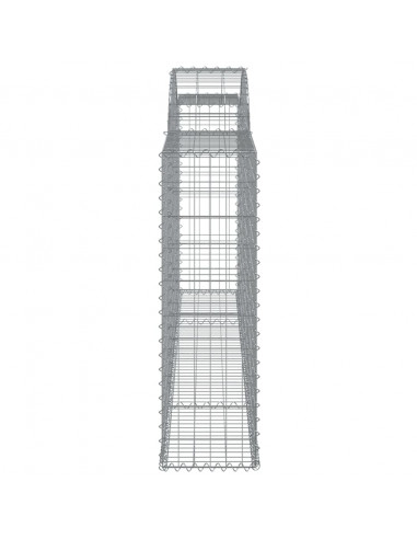Cesti Gabbioni ad Arco 6 pz 300x30x100/120 cm Ferro Zincato