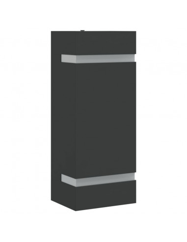 Applique da Esterno Nera in Acciaio Inossidabile