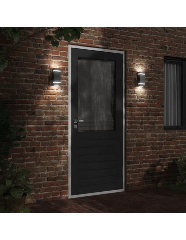 Applique da Esterno Nera in Acciaio Inossidabile