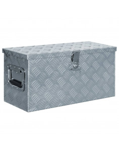 Cassetta in Alluminio 61,5x26,5x30 cm Argento 2