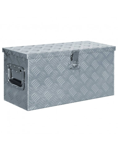 Cassetta in Alluminio 61,5x26,5x30 cm Argento