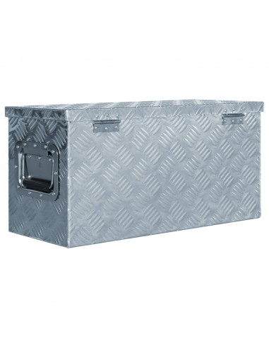 Cassetta in Alluminio 61,5x26,5x30 cm Argento